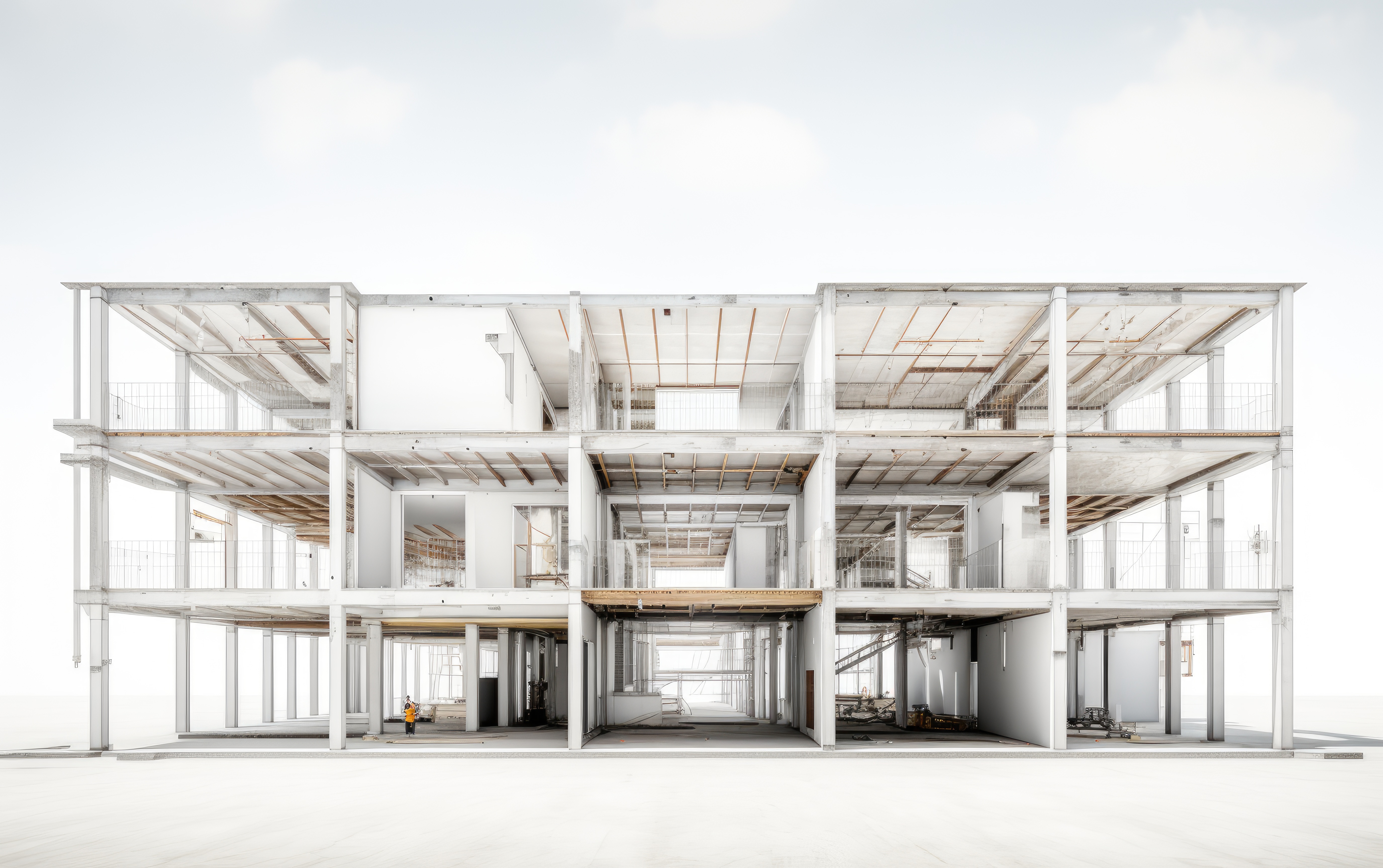 beautiful immaculate presentation structural building isolated white background